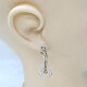 Caravanas Antiguas En Oro 18K, Platino Y Diamantes Caravanas Antiguas En Oro 18K, Platino Y Diamantes
