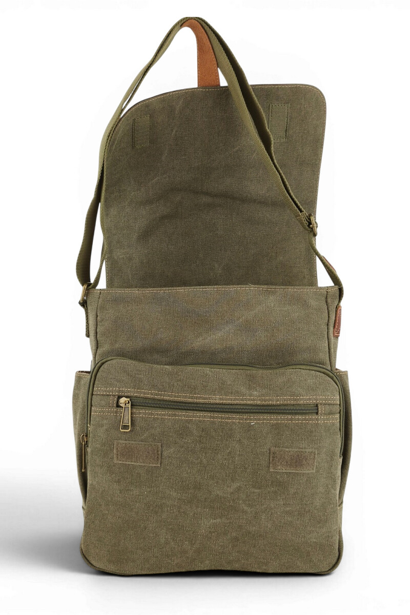 Morral clásico de lona Verde