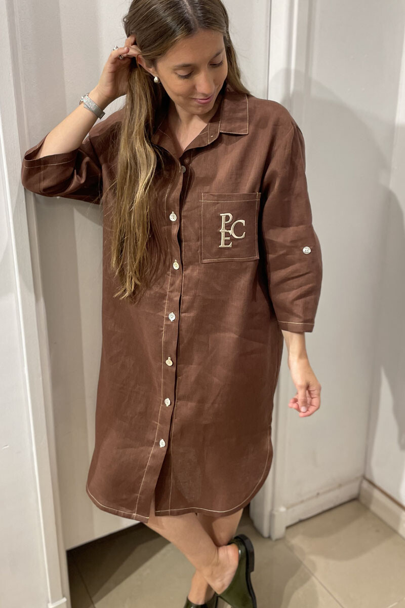 Vestido polonio - Chocolate 