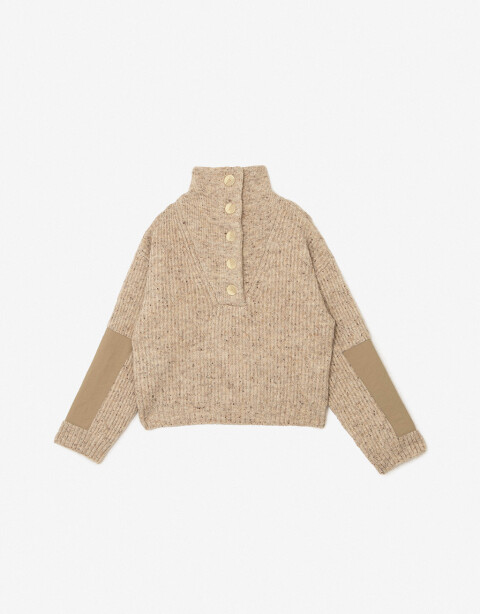 Knitwear Sweaters Sweater Tejido Con Botones - Marron Beige