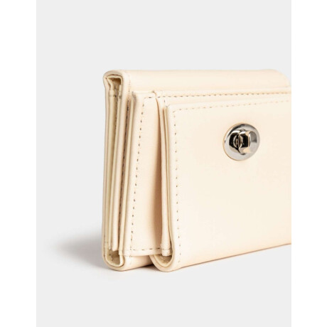 Billetera Solapa Blanco Crudo