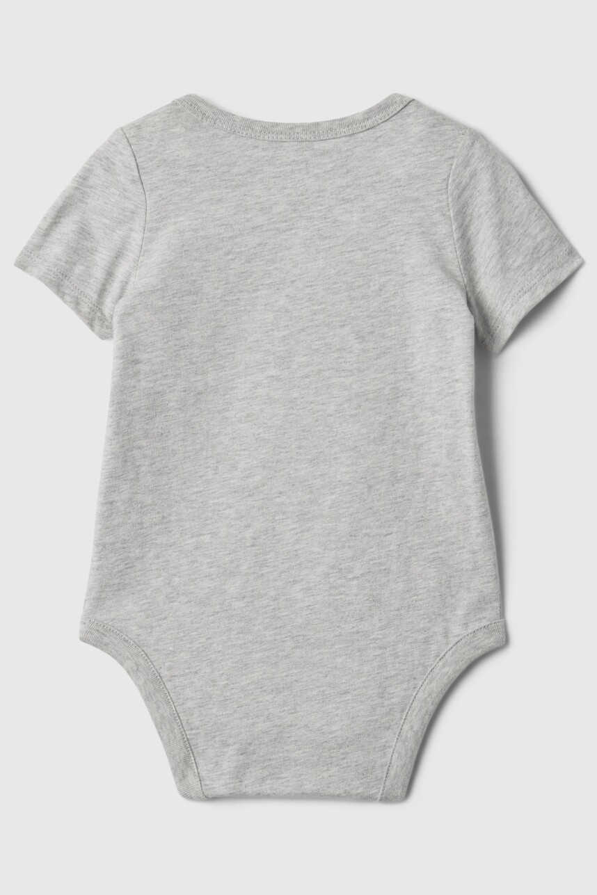 Body Logo Gap Bebè Light Heather Grey