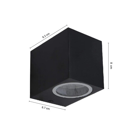 ADAP21 Luminaria de Pared Unidireccional Minimal Pequeño - Negro