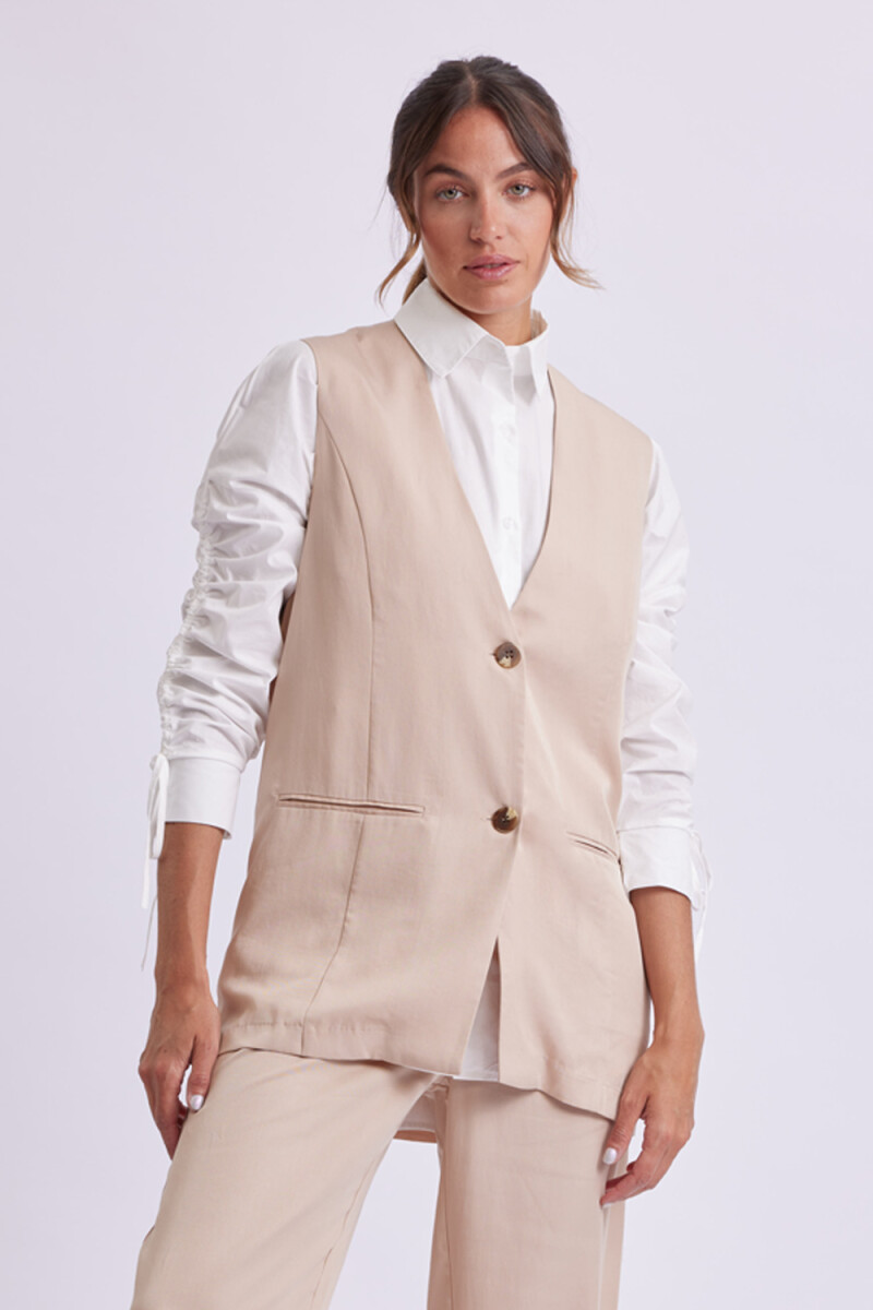 Chaleco formal Beige