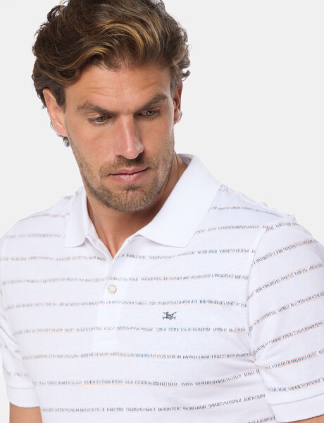 REMERA POLO ESTAMPADA Blanco
