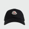 MONCLER - Gorra de Baseball Negro