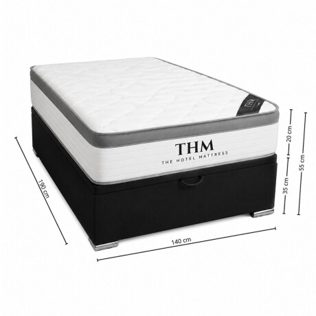Sommier 2 Plazas HAMPTONS Hybrid Rhodium Sommier 2 Plazas HAMPTONS Hybrid Rhodium
