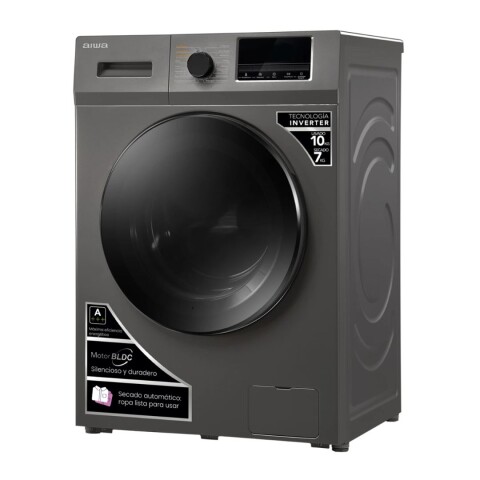 Lavasecarropas Carga Frontal AIWA 10KG Inverter Gris AWLST10G Lavasecarropas Carga Frontal AIWA 10KG Inverter Gris AWLST10G