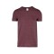 Camiseta jaspe escote en v Bordó jaspe