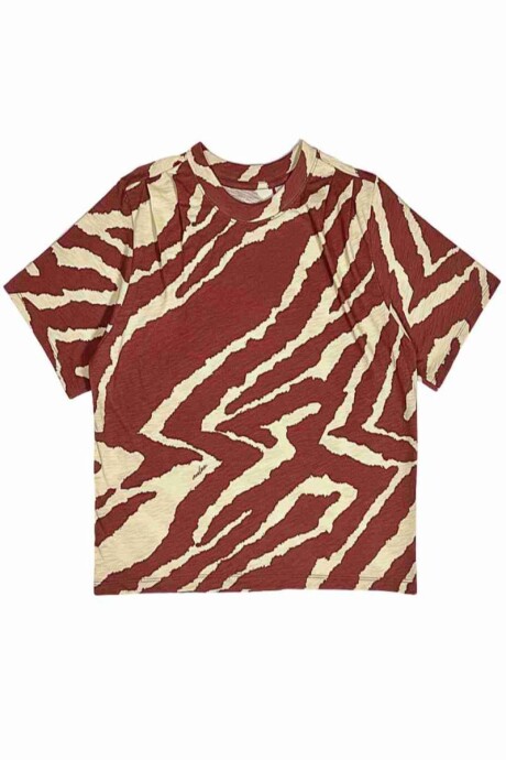 Remera Simone Red Cebra Remera Simone Red Cebra
