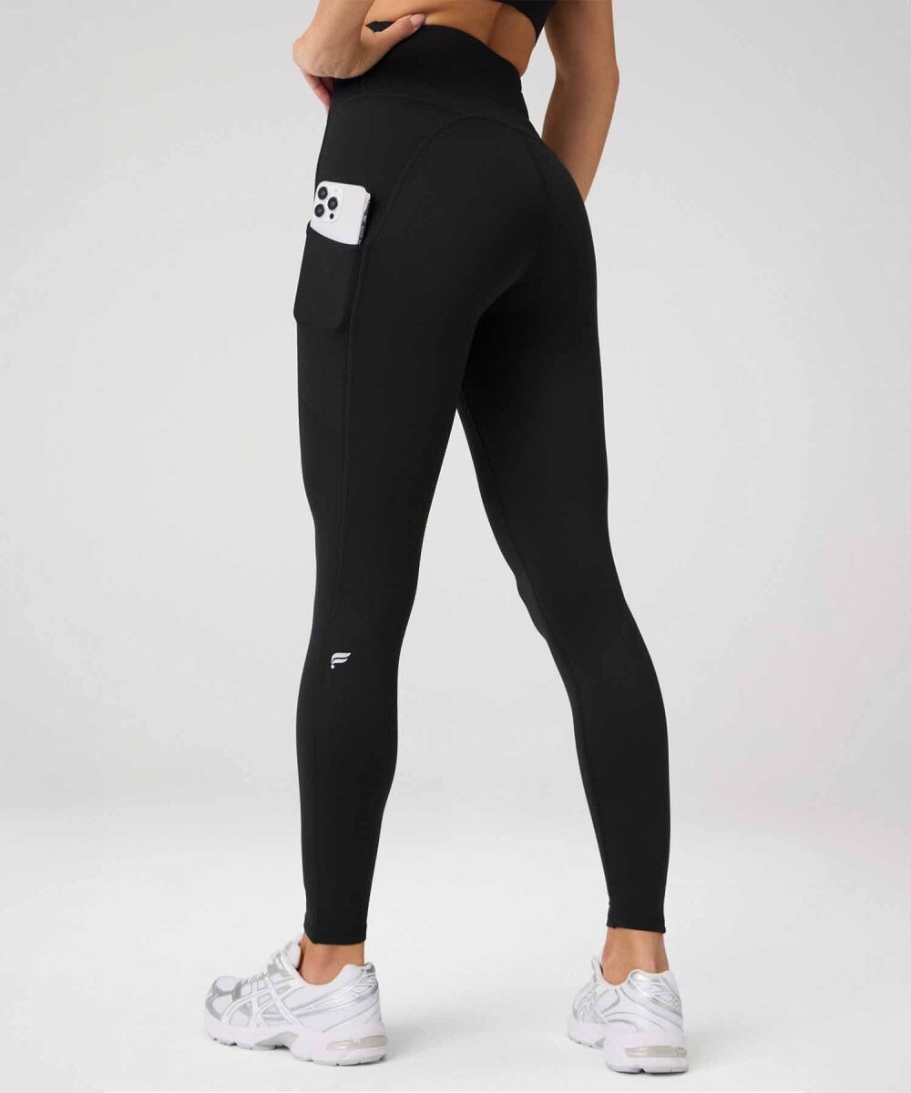 Leggings Cold Weather High-Waisted Pocket Mujer - Black 