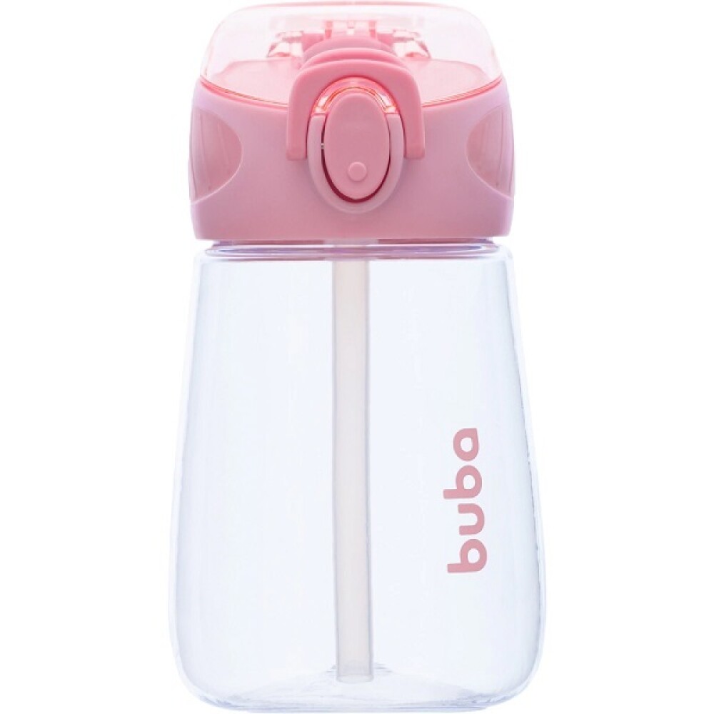 Vaso transparent boquilla BUBA rosa