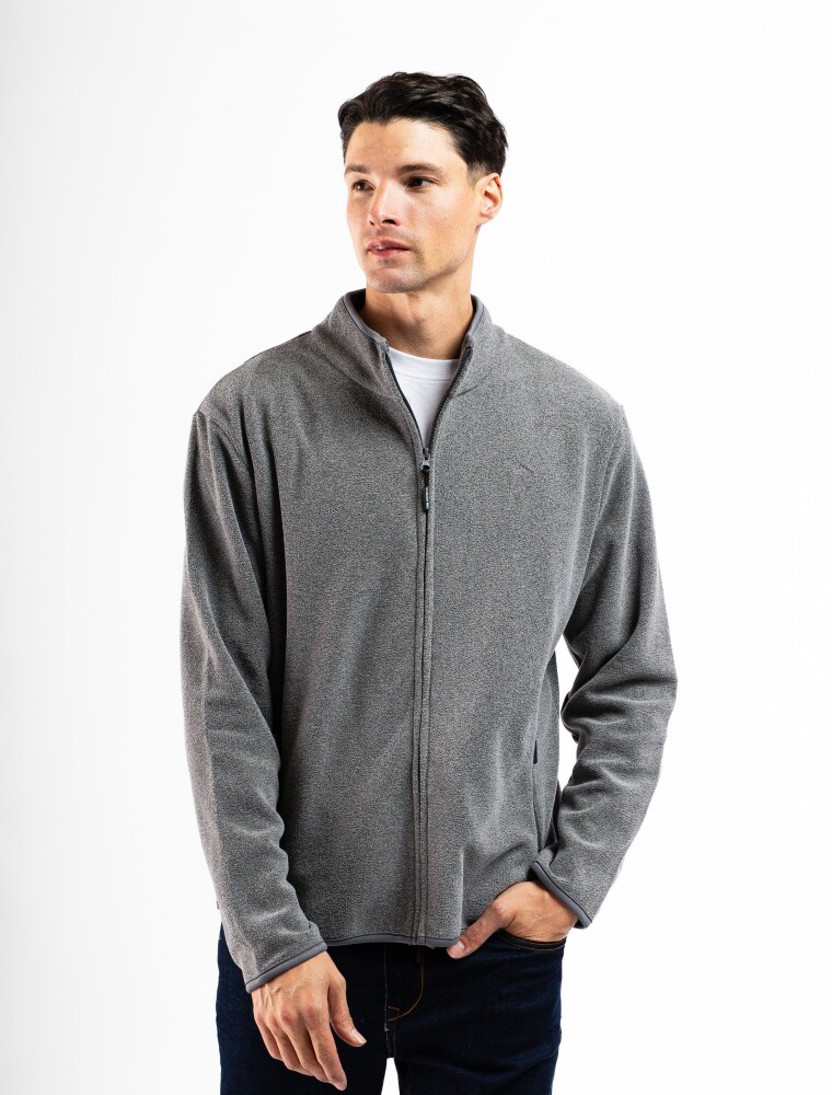 Campera Polar Alaska FW24 Negro Melange