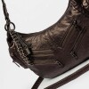 Cartera Al Hombro Gang Washed Metalizado