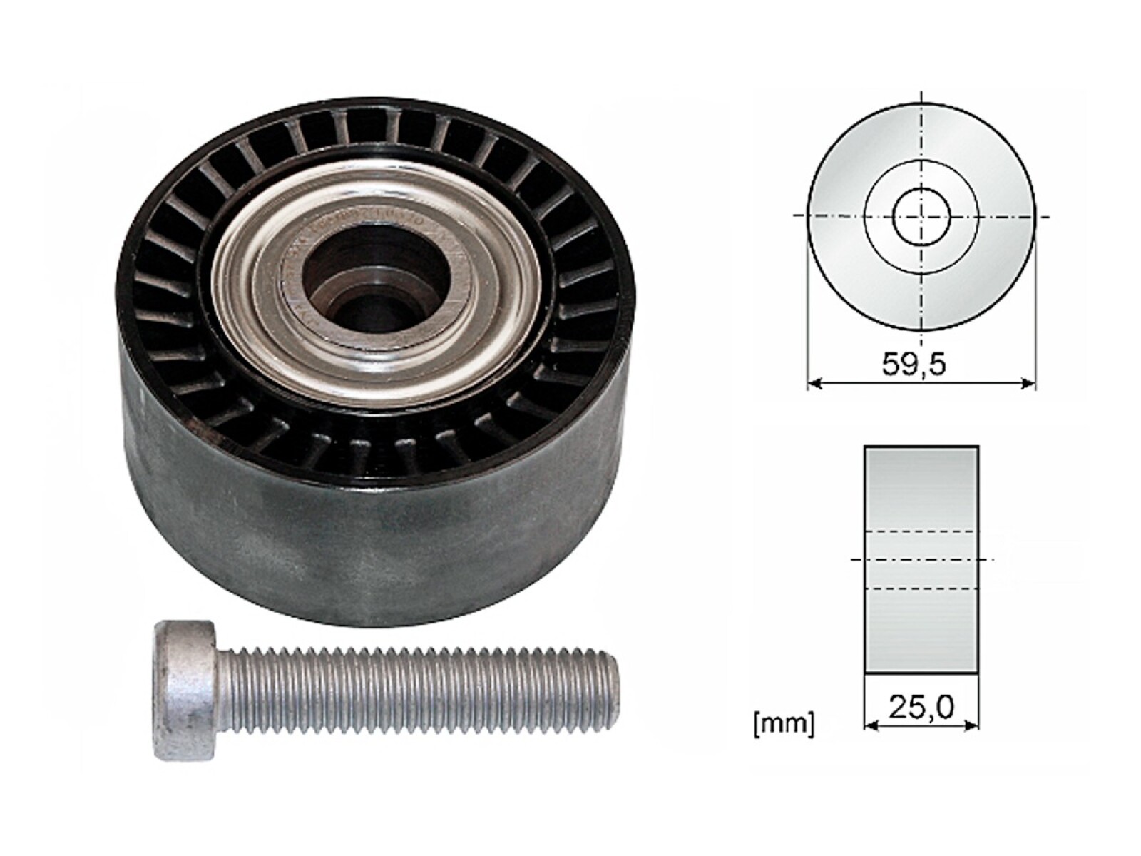 Tensor Guia De La Correa Citroen Berlingo/Xsara Peug 306/Partner/Expert/206 98-25 