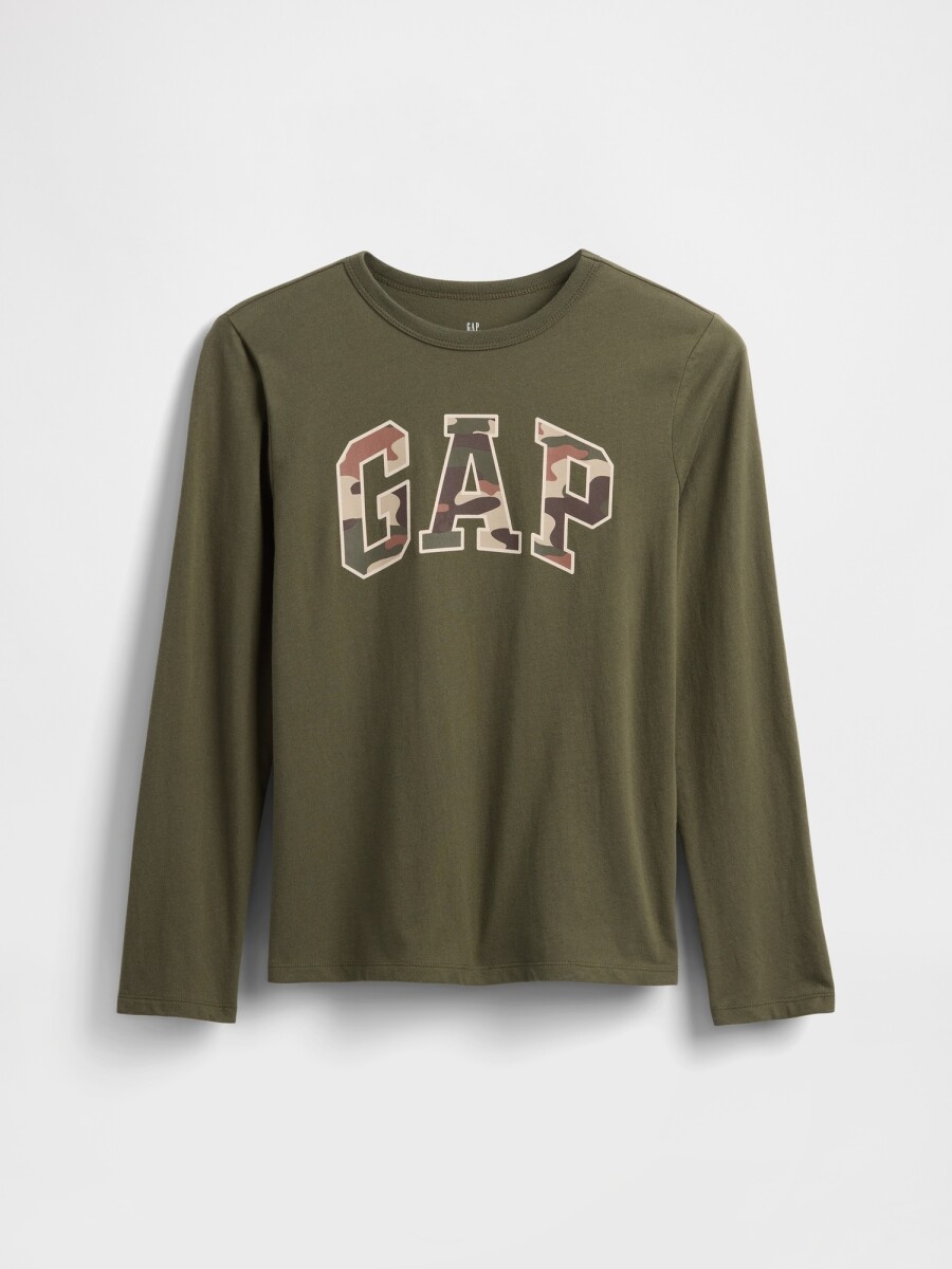 V-FRCH LS LOGO VALUE TEE - OLIVE NIGHT 