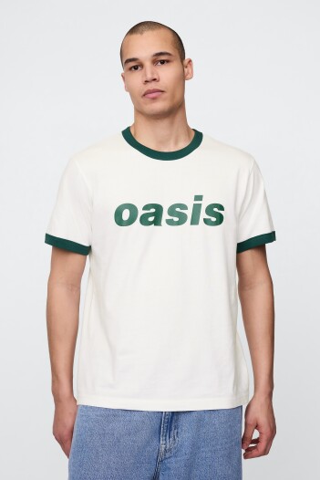 Remera Bandas Manga Corta Hombre New Off White Opt1
