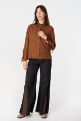 Camisa Ondulada Marron