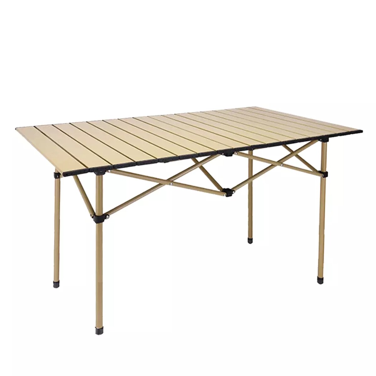 Mesa plegable de camping 120x55x50 - caqui 
