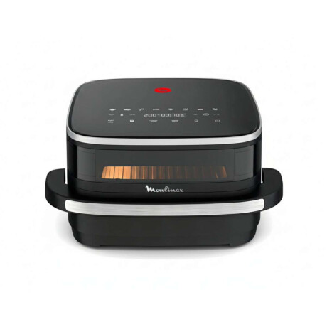 Freidora De Aire Moulinex Easy Fry Xl Surface Compacta Doble Resistencia Cesta Ancha Negro