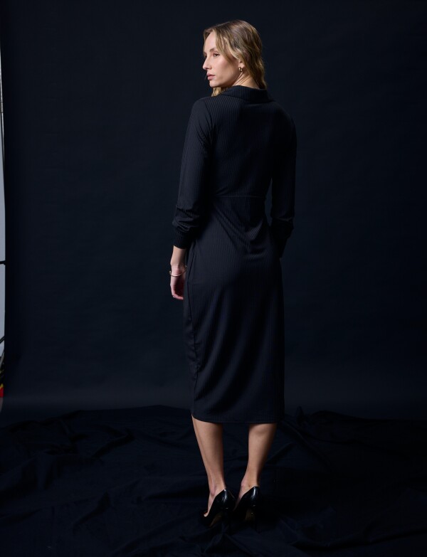 Vestido Cruzado NEGRO