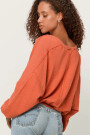 SWEATER PEBBLES SEAMED Naranja