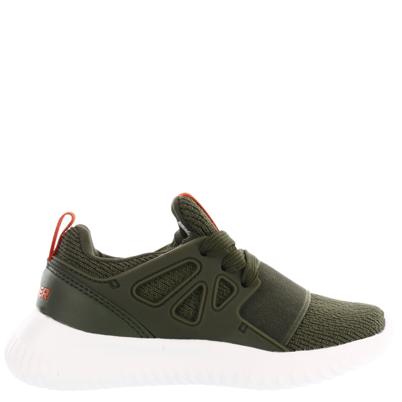 Championes Infantiles Topper Mamba Verde Oliva - Anaranjado