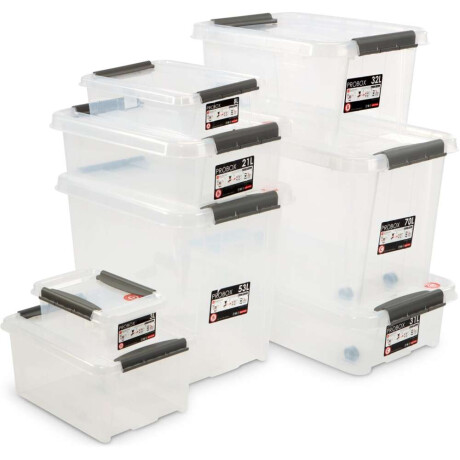 Caja PROBOX 70L con tapa transparente Transparente