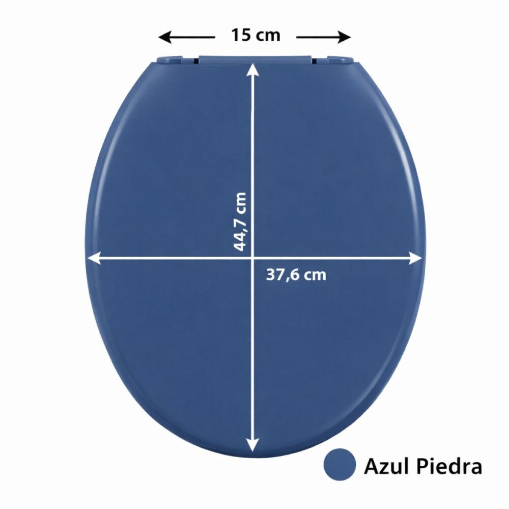 Tapa inodoro acolchada Astra azul piedra Tapa Inodoro Acolchada Astra Azul Piedra