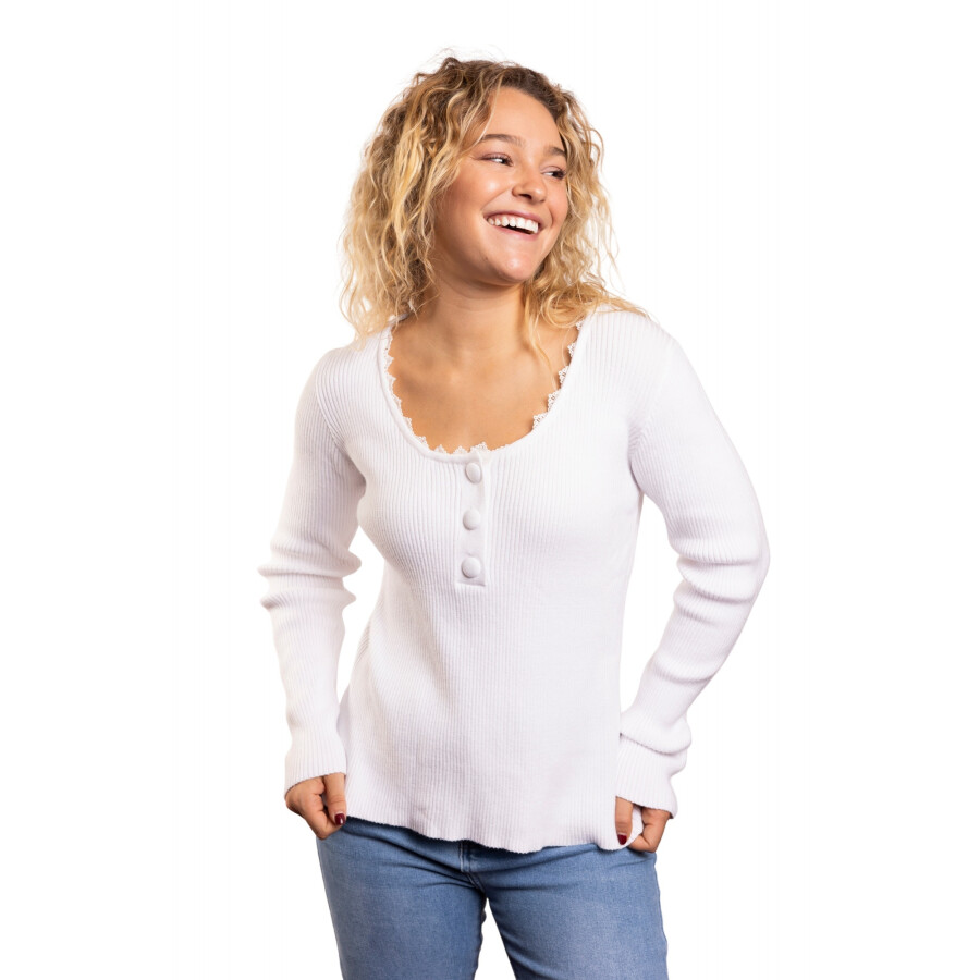 CHERRY SWEATER WHITE
