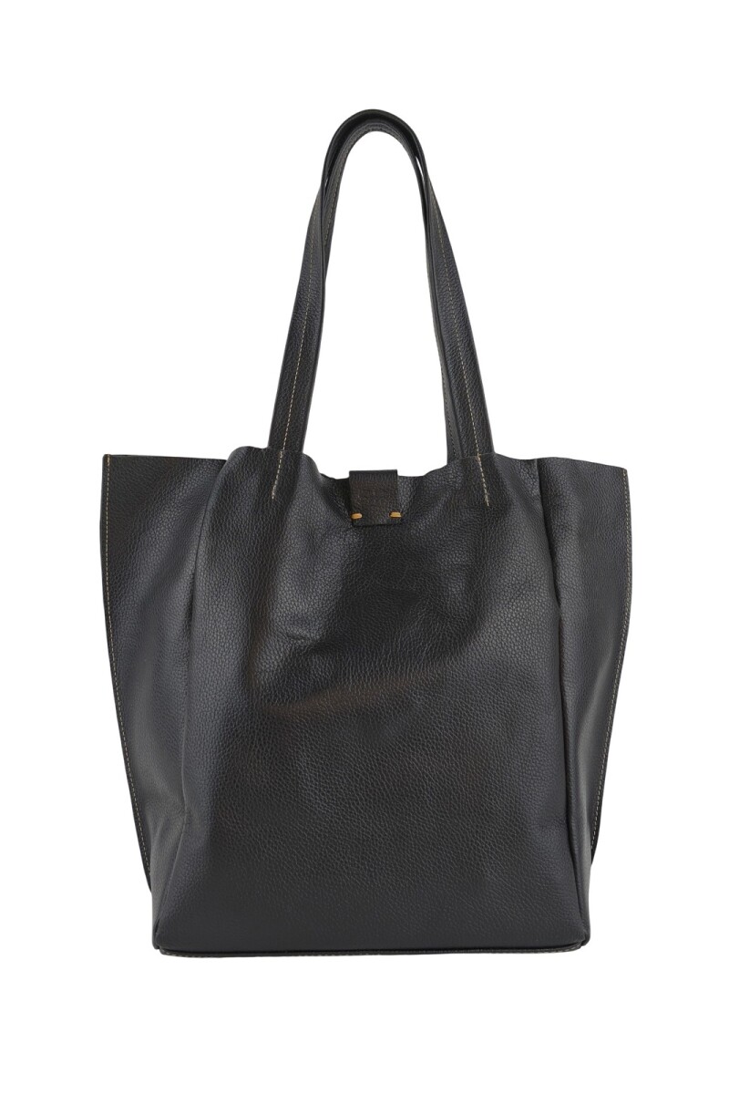 Tote Bag de cuero Negro