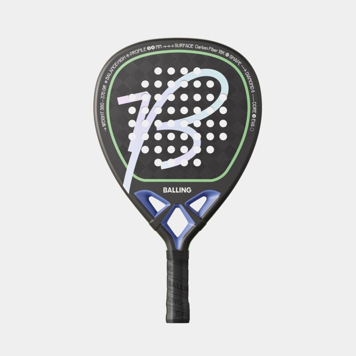 Paleta De Padel De Carbon Balling - Mosaic 18K Diamond 