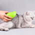 Cepillo Peine Con Spray Pelo Saca Nudos Perro Gato Mascota Variante Color Verde