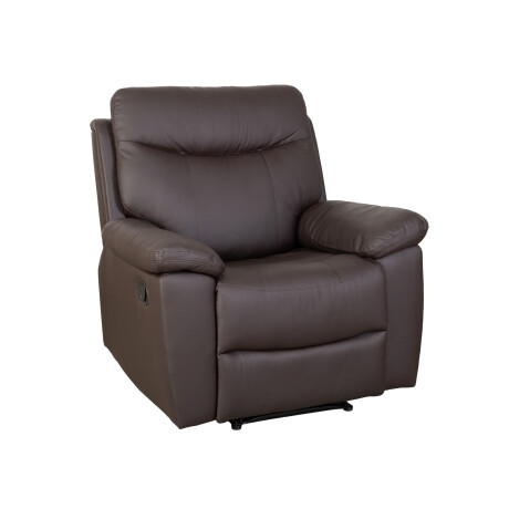 RECLINER 1 CUERPO SIMIL-CUERO MARRON LEXUS