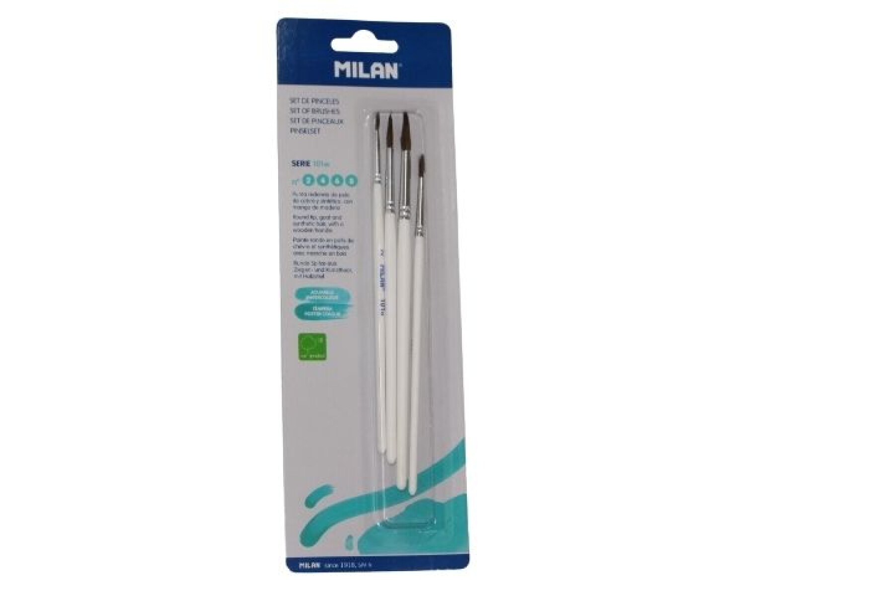 PINCELES MILAN SERIE 101W TAMAÑO Nº 2, 4, 6 Y 8 