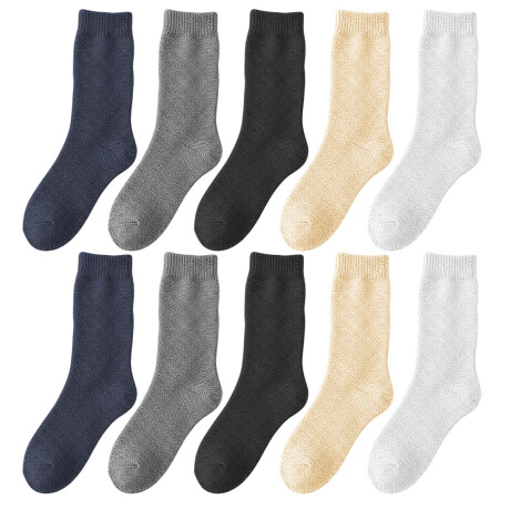 Set X10 Pares Medias Lana Gruesas Multicolor Unisex Set X10 Pares Medias Lana Gruesas Multicolor Unisex