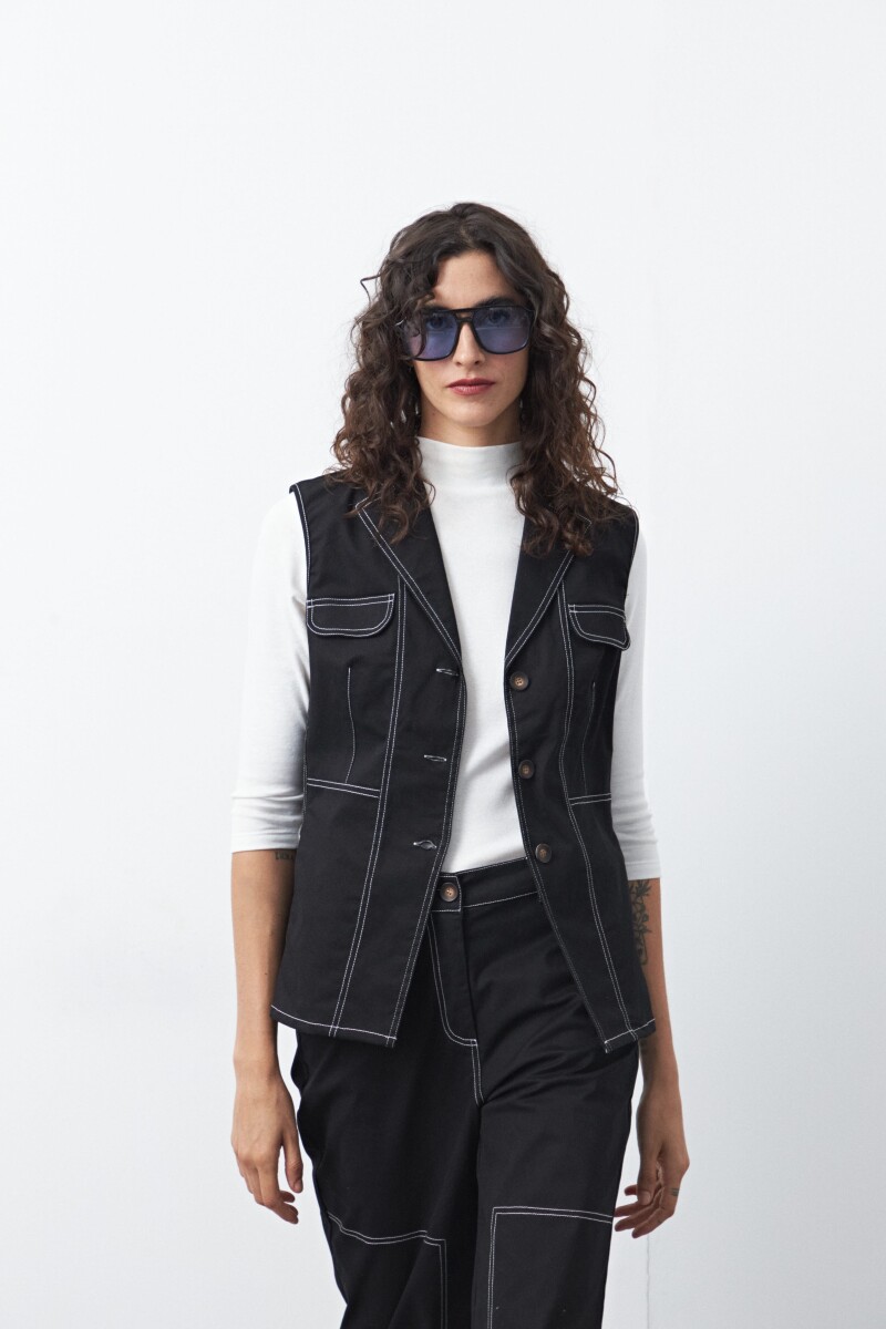 CHALECO BERTA Negro