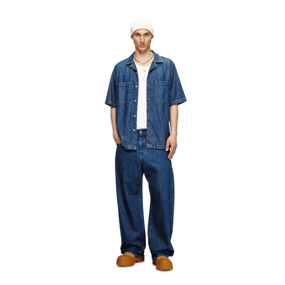 Camisa Para Hombre D-Paroshort Azul Marino