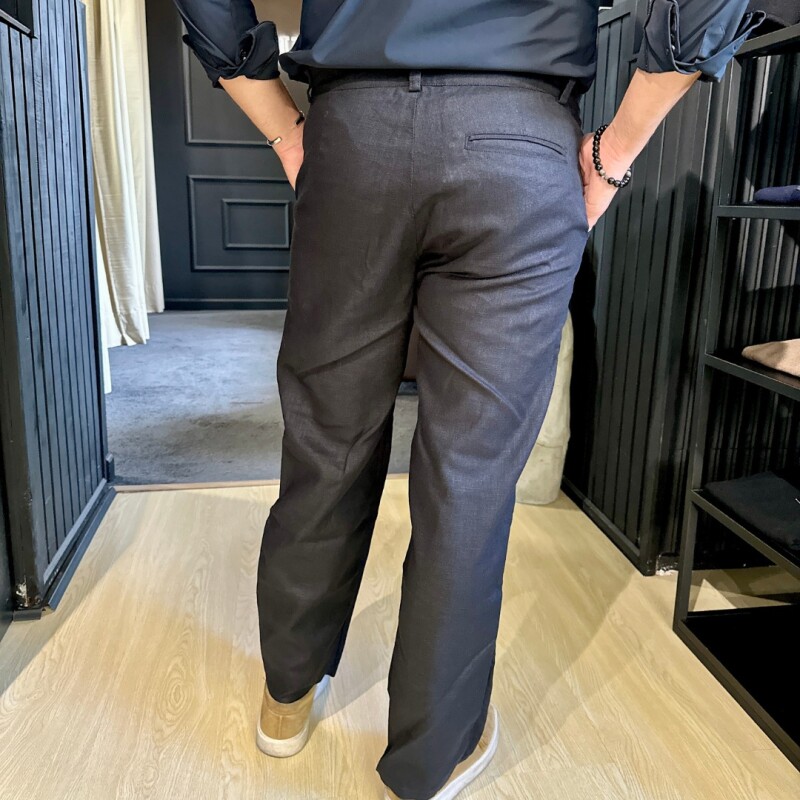 Pantalón de Lino NEGRO