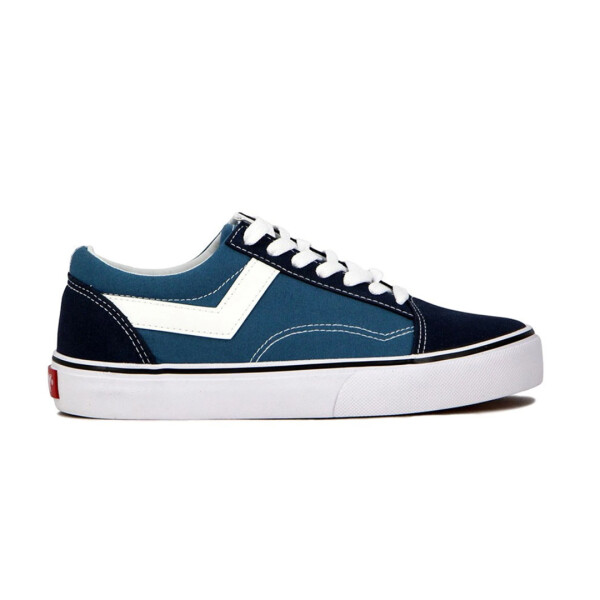 CLASICO BAJO - PONY AZUL/NEGRO
