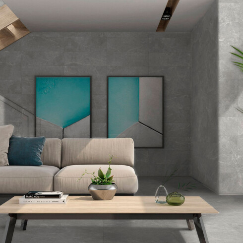 CERAMICA REVESTIMIENTO 40X120 MATE GRIS RECTIFICADO STORM GAMAS DE GRIS