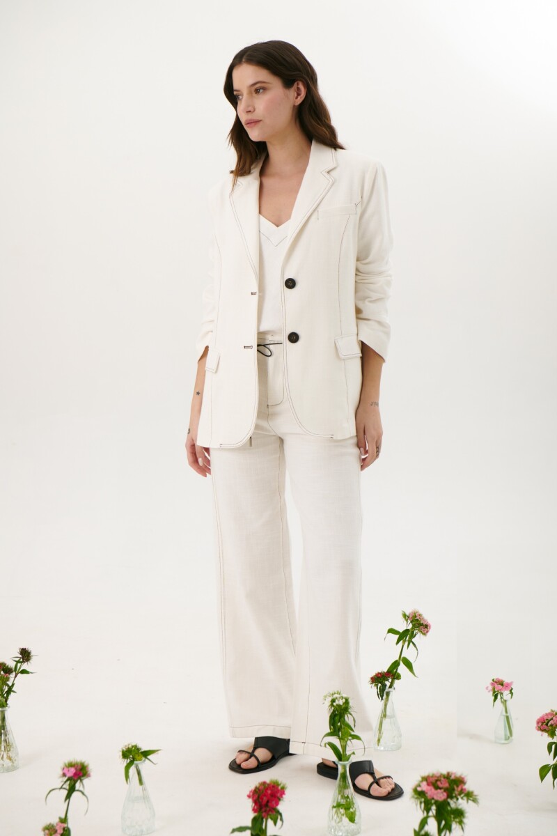PANTALON LINO ART BLANCO