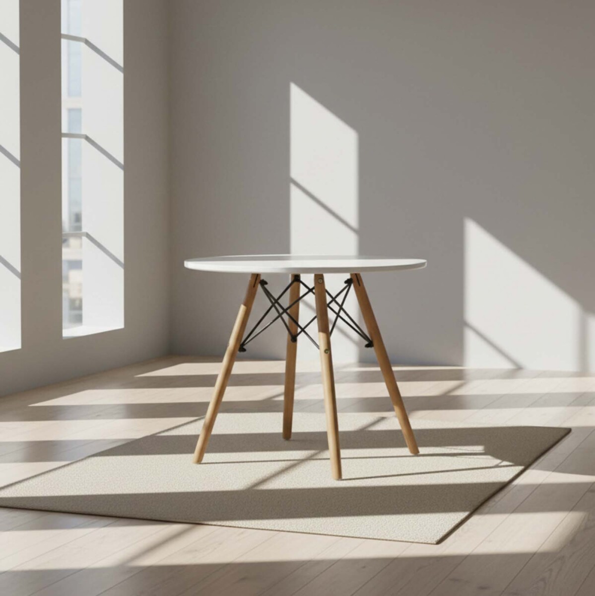 MESA - POLIPROPILENO-Y-MADERA BLANCO Z-230S KIDS 