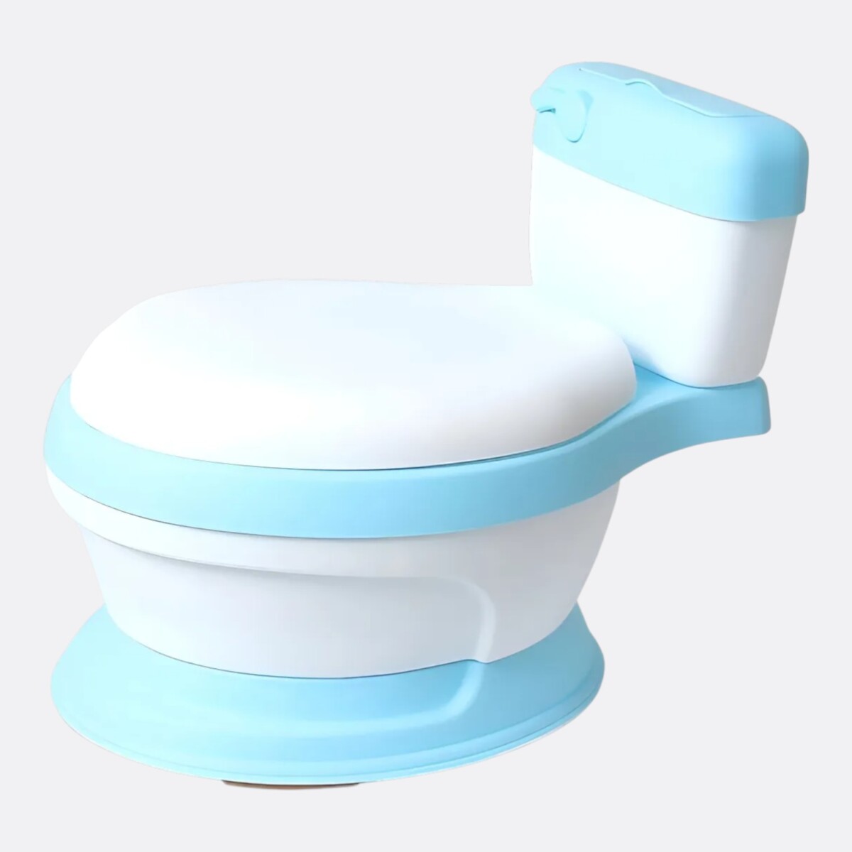 Pelela Inodoro Infantil Con Tapa Resistente Chica Colores - Celeste 