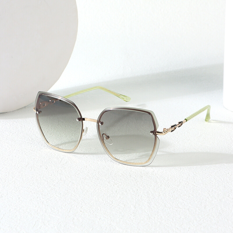 Lentes De Sol - Rimless - Verde En Degrade Lentes De Sol - Rimless - Verde En Degrade