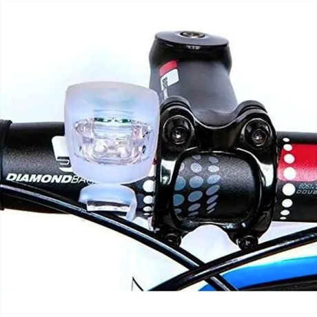 Set De 2 Luces De Silicona Para Bicicleta Luz Led Hts Rojo/blanco