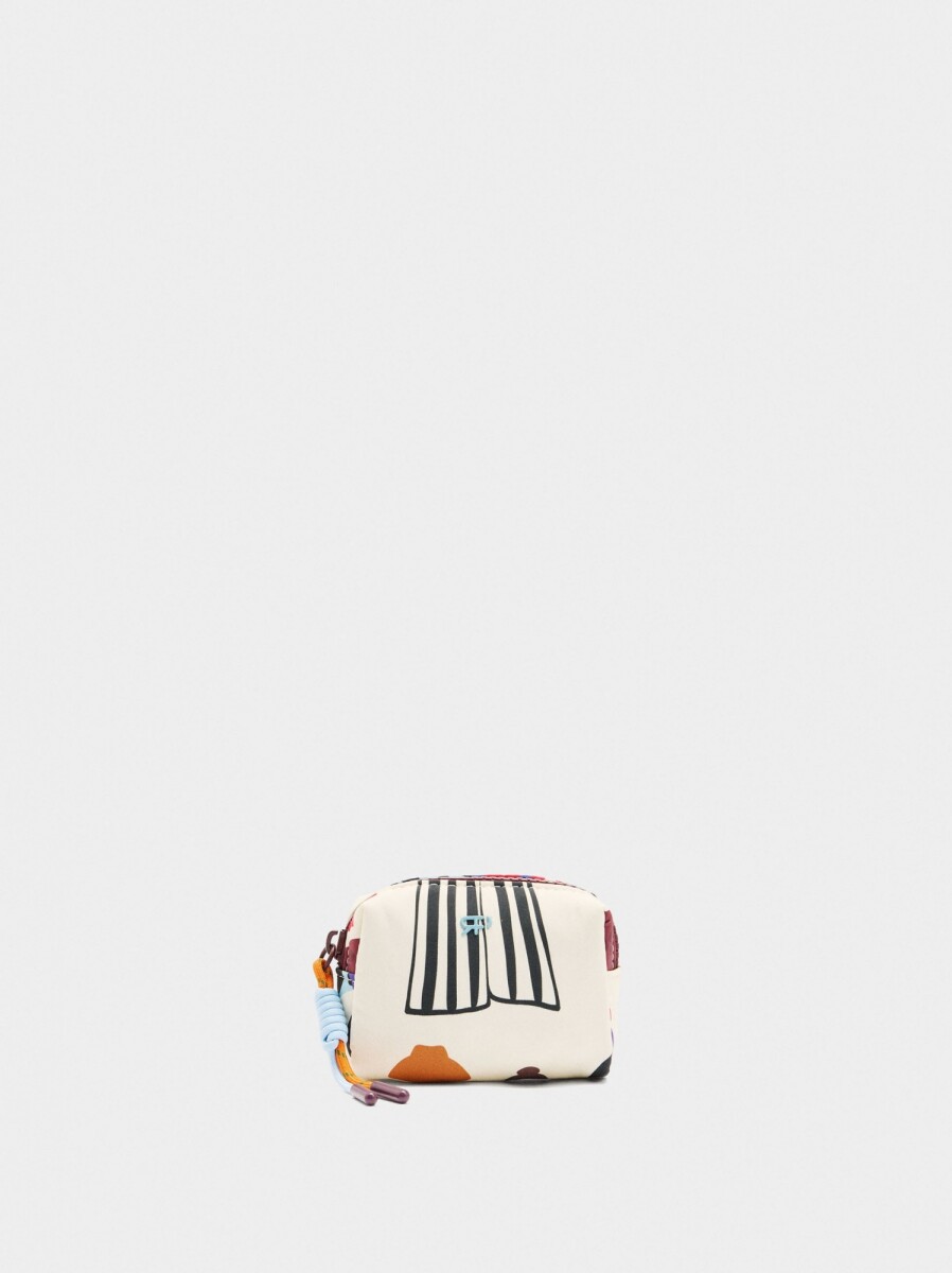 Monedero De Nylon Estampado - multicolor 
