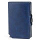Billetera Baleine Kansas en Aluminio y Cuero con Protección RFID Midnight Navy