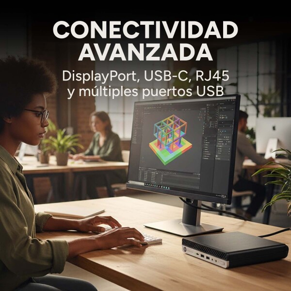 Mini Pc Hp i5-7500t 2.7Ghz 8Gb Ram 256Gb SSD Windows 11 pro Color Negro