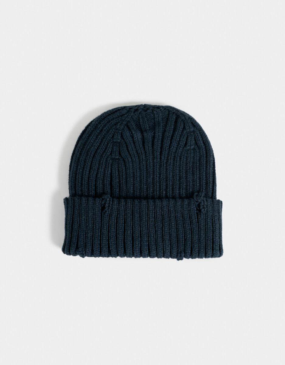 Gorro Tejido Efecto Rotura 